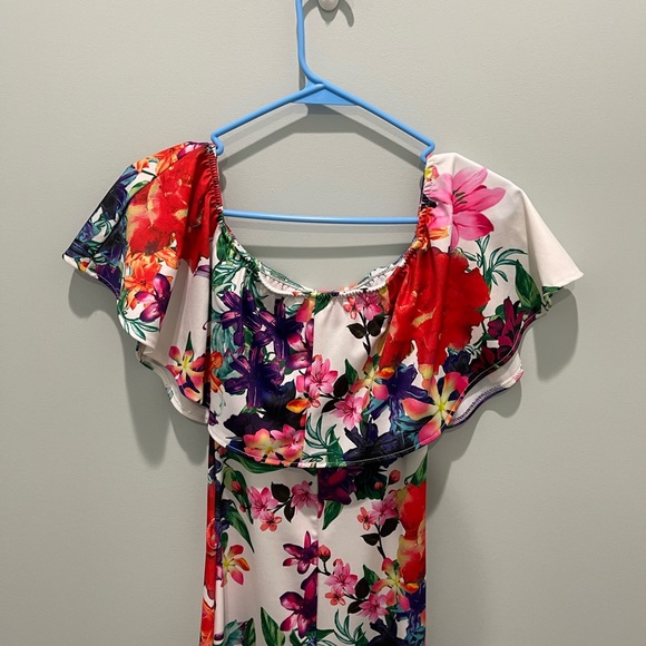 womens summer flowered dress - Picture 3 of 9